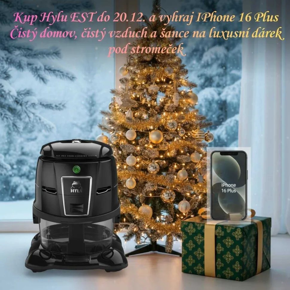 Kup Hylu EST do&nbsp;20.12. a&nbsp;vyhraj IPhone 16 Plus Čistý domov, čistý vzduch a&nbsp;šance na&nbsp;luxusní dárek pod stromeček2 (1)